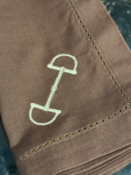 Linen napkin with Snaffle