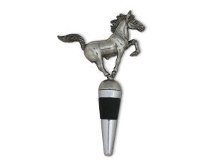 Pewter horse bottle stopper