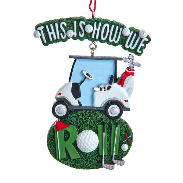 4.125"RESIN GOLF CART ORNAMENT