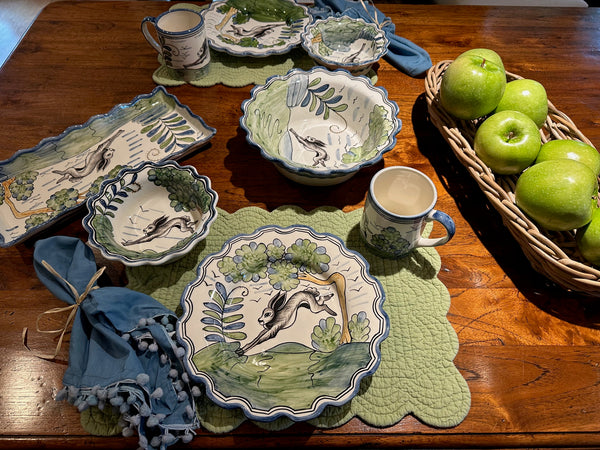 Whimsical Hare Dinnerware Set by CE Corey
