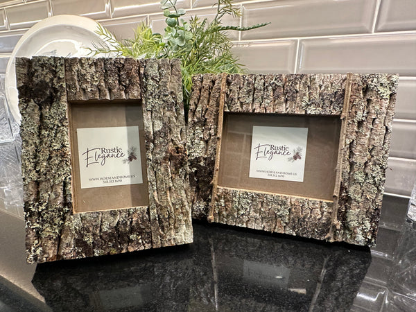 Hand Crafted Bark Frame