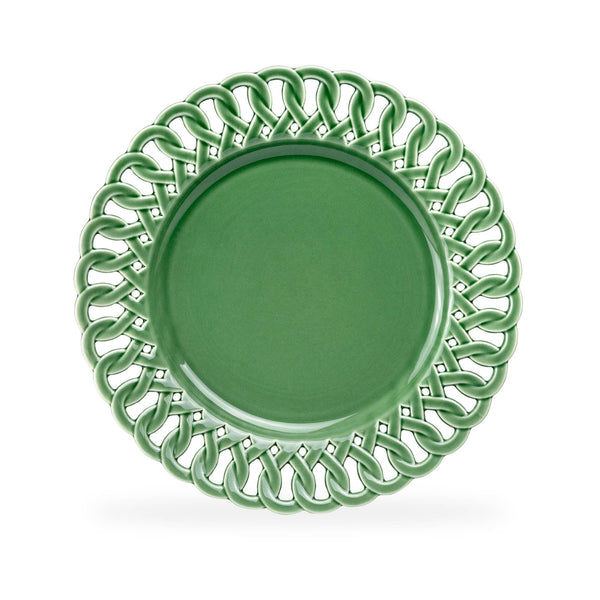 Green Heirloom 11.15" Fine Porcelain Dinner Plate